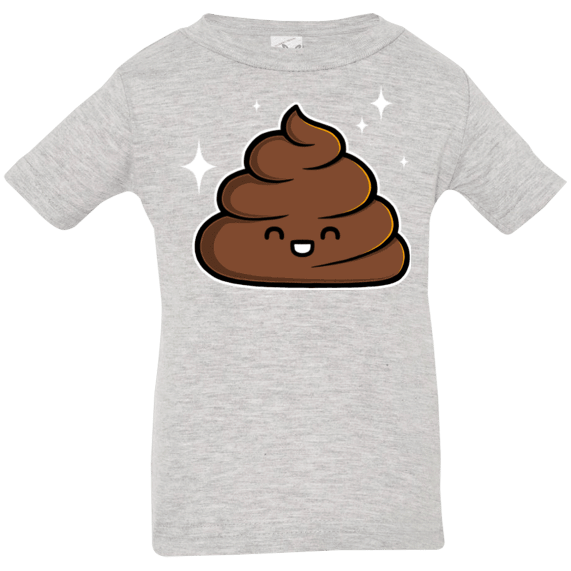 T-Shirts Heather / 6 Months Cutie Poop Infant Premium T-Shirt