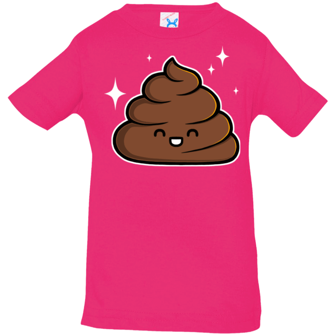 T-Shirts Hot Pink / 6 Months Cutie Poop Infant Premium T-Shirt