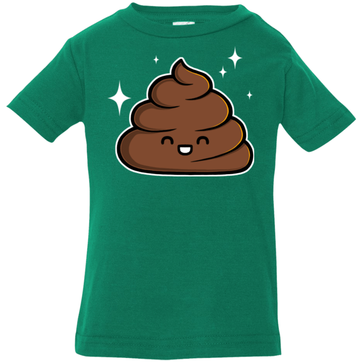 T-Shirts Kelly / 6 Months Cutie Poop Infant Premium T-Shirt