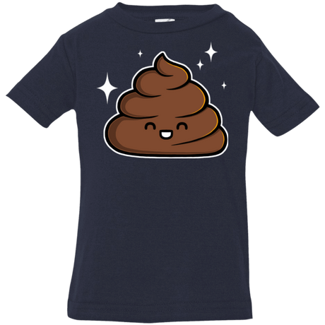 T-Shirts Navy / 6 Months Cutie Poop Infant Premium T-Shirt