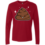 T-Shirts Cardinal / Small Cutie Poop Men's Premium Long Sleeve