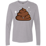 T-Shirts Heather Grey / Small Cutie Poop Men's Premium Long Sleeve