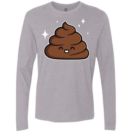 T-Shirts Heather Grey / Small Cutie Poop Men's Premium Long Sleeve