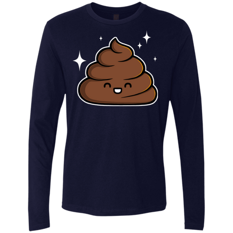 T-Shirts Midnight Navy / Small Cutie Poop Men's Premium Long Sleeve