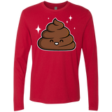 T-Shirts Red / Small Cutie Poop Men's Premium Long Sleeve