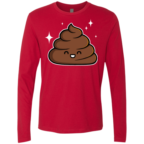 T-Shirts Red / Small Cutie Poop Men's Premium Long Sleeve