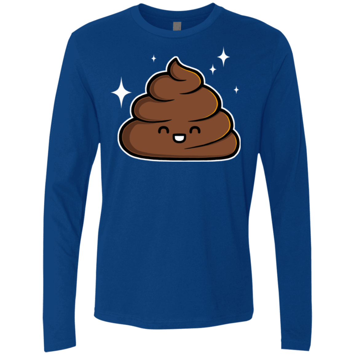 T-Shirts Royal / Small Cutie Poop Men's Premium Long Sleeve