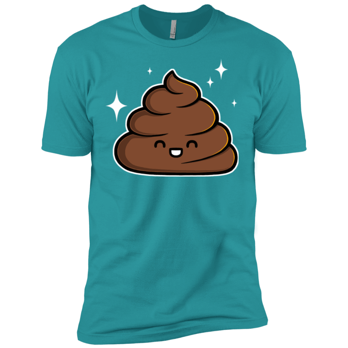 T-Shirts Tahiti Blue / X-Small Cutie Poop Men's Premium T-Shirt