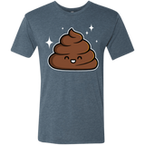 T-Shirts Indigo / Small Cutie Poop Men's Triblend T-Shirt