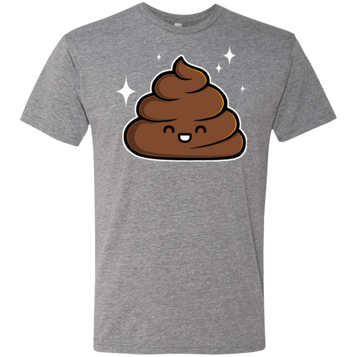 T-Shirts Premium Heather / Small Cutie Poop Men's Triblend T-Shirt