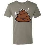 T-Shirts Venetian Grey / Small Cutie Poop Men's Triblend T-Shirt