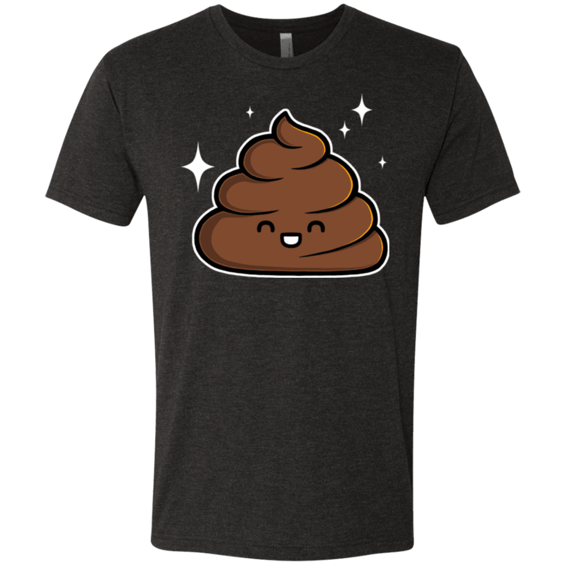 T-Shirts Vintage Black / Small Cutie Poop Men's Triblend T-Shirt