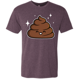 T-Shirts Vintage Purple / Small Cutie Poop Men's Triblend T-Shirt