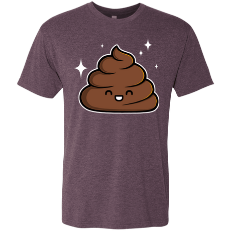 T-Shirts Vintage Purple / Small Cutie Poop Men's Triblend T-Shirt