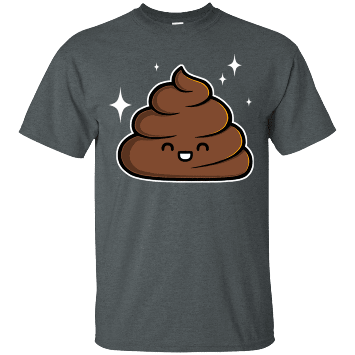 T-Shirts Dark Heather / Small Cutie Poop T-Shirt