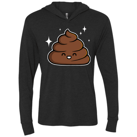 T-Shirts Vintage Black / X-Small Cutie Poop Triblend Long Sleeve Hoodie Tee