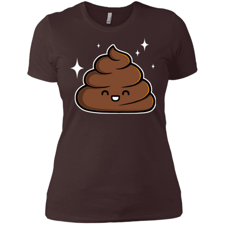T-Shirts Dark Chocolate / X-Small Cutie Poop Women's Premium T-Shirt
