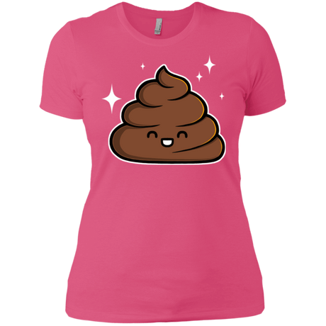 T-Shirts Hot Pink / X-Small Cutie Poop Women's Premium T-Shirt