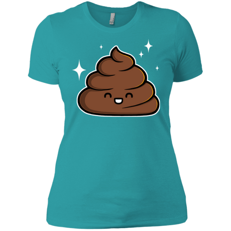 T-Shirts Tahiti Blue / X-Small Cutie Poop Women's Premium T-Shirt