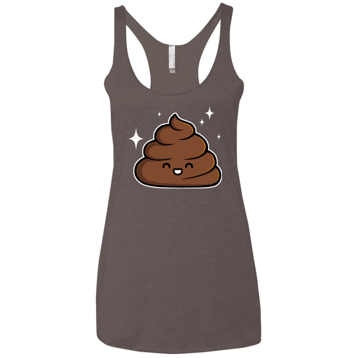 T-Shirts Macchiato / X-Small Cutie Poop Women's Triblend Racerback Tank