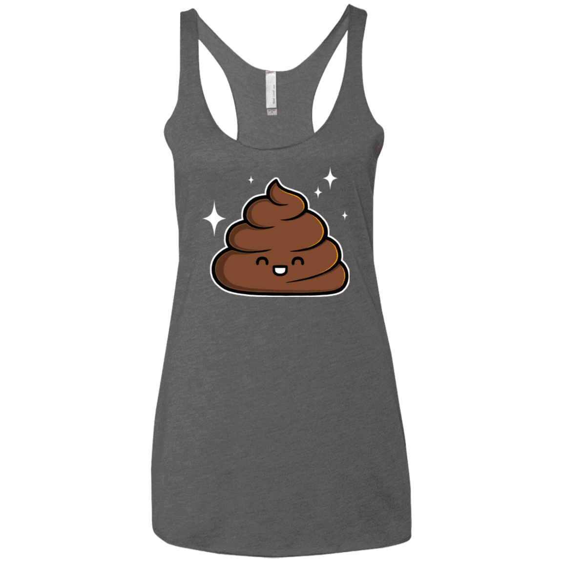 T-Shirts Premium Heather / X-Small Cutie Poop Women's Triblend Racerback Tank
