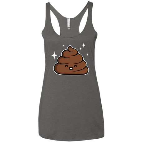 T-Shirts Premium Heather / X-Small Cutie Poop Women's Triblend Racerback Tank