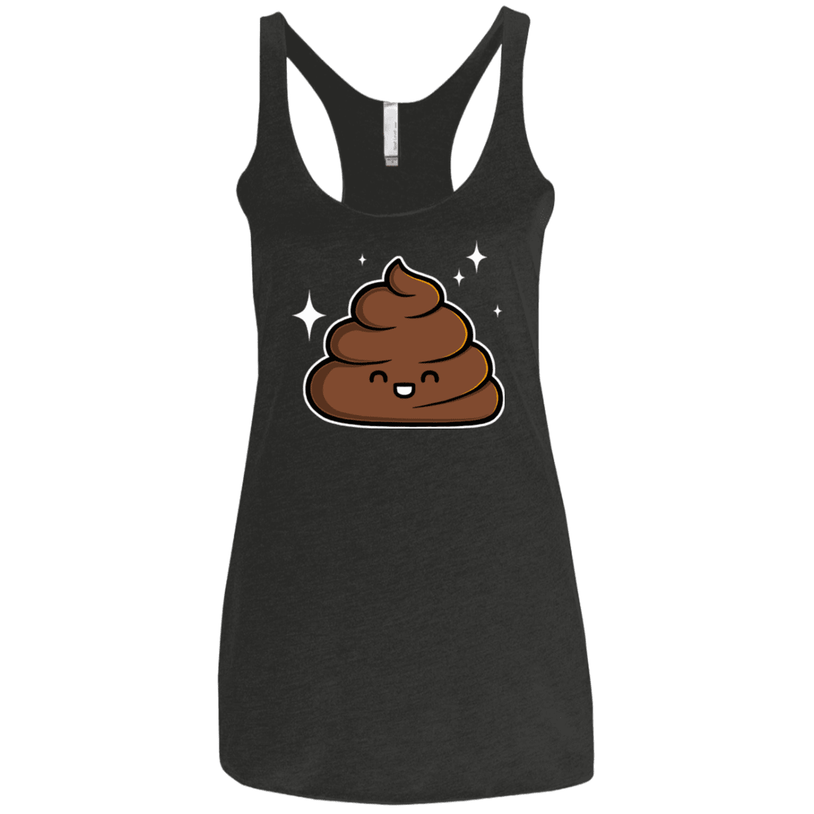 T-Shirts Vintage Black / X-Small Cutie Poop Women's Triblend Racerback Tank