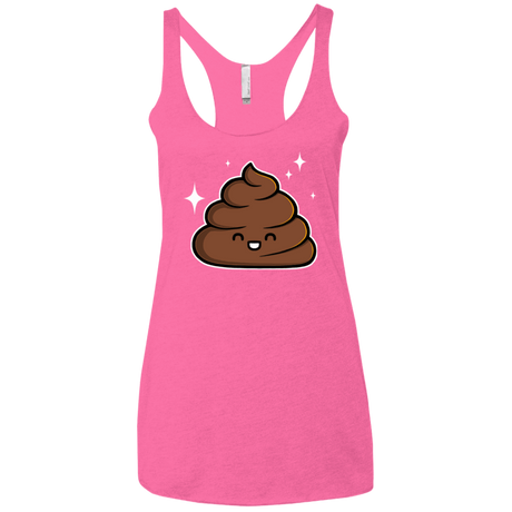T-Shirts Vintage Pink / X-Small Cutie Poop Women's Triblend Racerback Tank