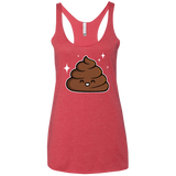 T-Shirts Vintage Red / X-Small Cutie Poop Women's Triblend Racerback Tank