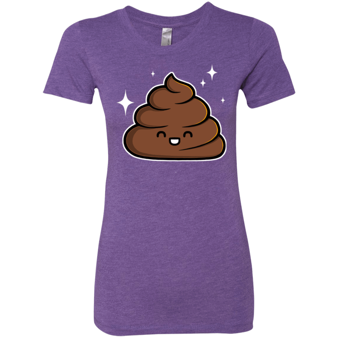 T-Shirts Purple Rush / Small Cutie Poop Women's Triblend T-Shirt