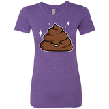 T-Shirts Purple Rush / Small Cutie Poop Women's Triblend T-Shirt