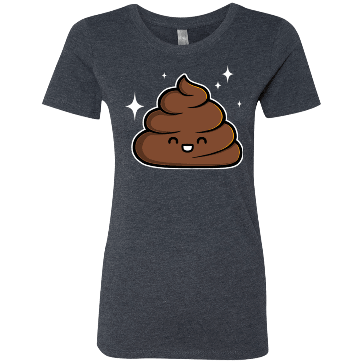 T-Shirts Vintage Navy / Small Cutie Poop Women's Triblend T-Shirt