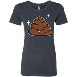 T-Shirts Vintage Navy / Small Cutie Poop Women's Triblend T-Shirt