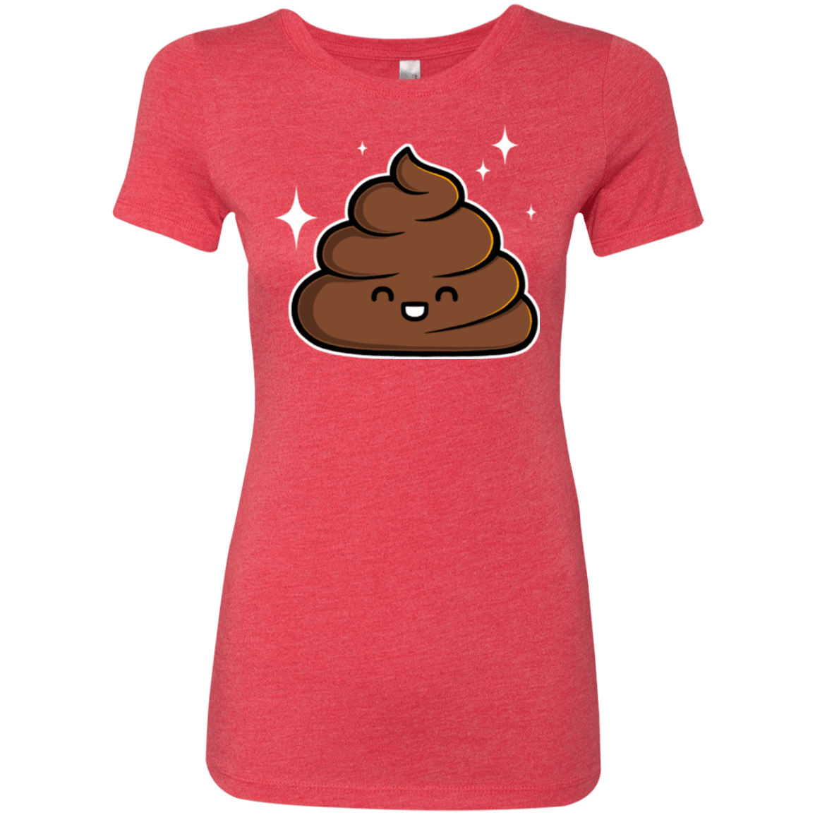 T-Shirts Vintage Red / Small Cutie Poop Women's Triblend T-Shirt
