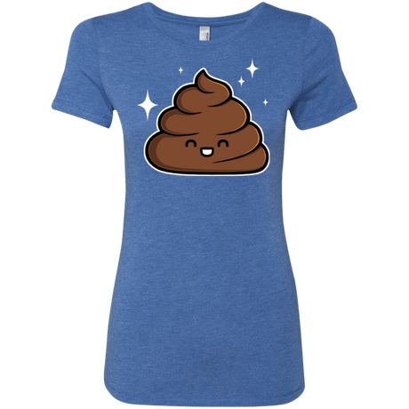 T-Shirts Vintage Royal / Small Cutie Poop Women's Triblend T-Shirt