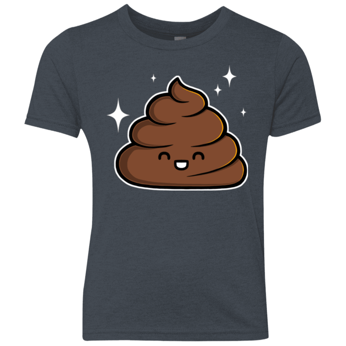 T-Shirts Vintage Navy / YXS Cutie Poop Youth Triblend T-Shirt