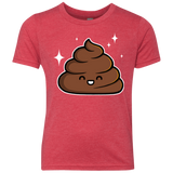 T-Shirts Vintage Red / YXS Cutie Poop Youth Triblend T-Shirt