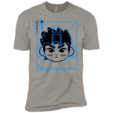 T-Shirts Light Grey / YXS Cyber Helmet Rokkuman Boys Premium T-Shirt