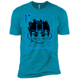 T-Shirts Turquoise / YXS Cyber Helmet Rokkuman Boys Premium T-Shirt