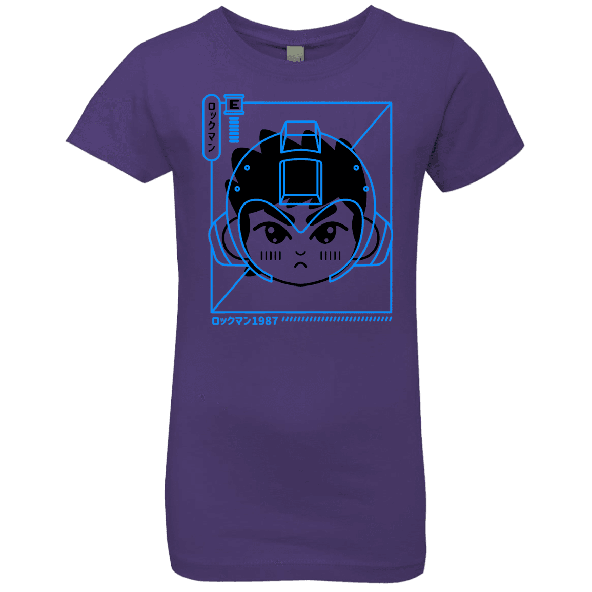 T-Shirts Purple Rush / YXS Cyber Helmet Rokkuman Girls Premium T-Shirt