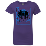 T-Shirts Purple Rush / YXS Cyber Helmet Rokkuman Girls Premium T-Shirt