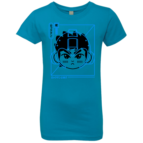 T-Shirts Turquoise / YXS Cyber Helmet Rokkuman Girls Premium T-Shirt