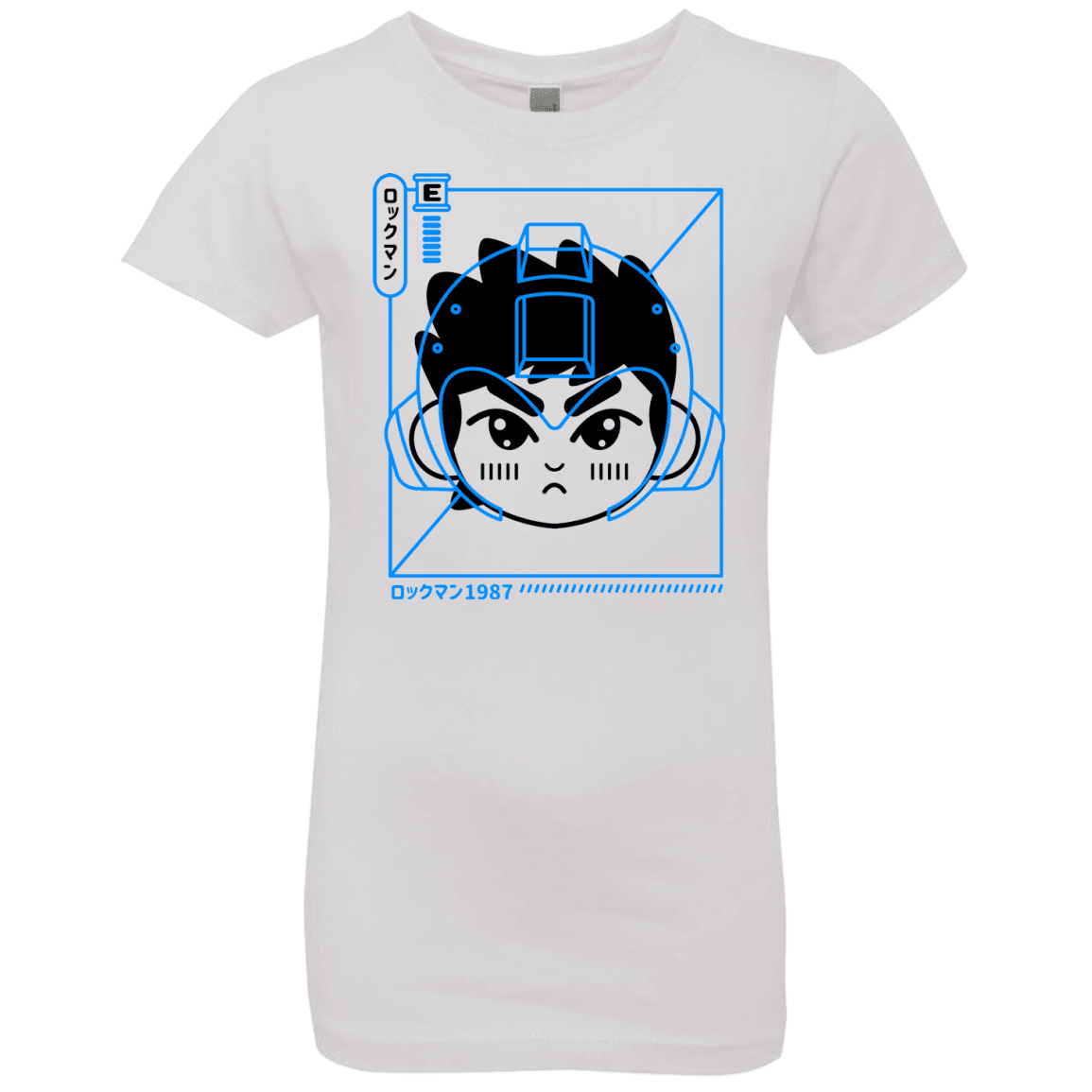T-Shirts White / YXS Cyber Helmet Rokkuman Girls Premium T-Shirt
