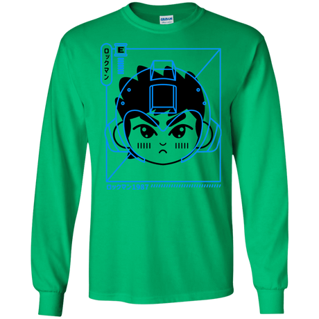 T-Shirts Irish Green / S Cyber Helmet Rokkuman Men's Long Sleeve T-Shirt