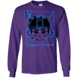T-Shirts Purple / S Cyber Helmet Rokkuman Men's Long Sleeve T-Shirt