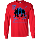 T-Shirts Red / S Cyber Helmet Rokkuman Men's Long Sleeve T-Shirt