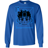 T-Shirts Royal / S Cyber Helmet Rokkuman Men's Long Sleeve T-Shirt