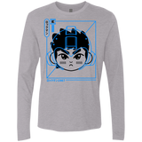 T-Shirts Heather Grey / S Cyber Helmet Rokkuman Men's Premium Long Sleeve