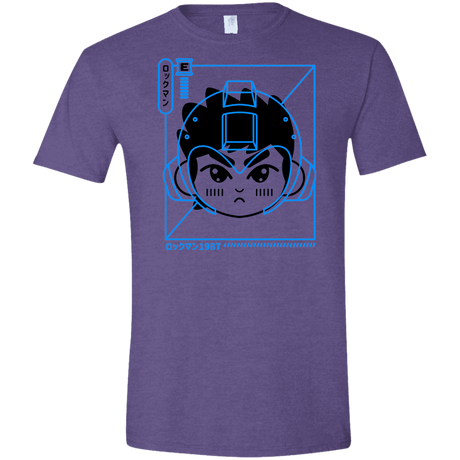T-Shirts Heather Purple / S Cyber Helmet Rokkuman Men's Semi-Fitted Softstyle
