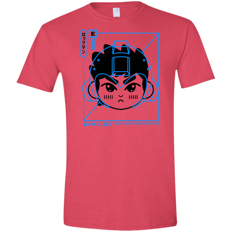 T-Shirts Heather Red / S Cyber Helmet Rokkuman Men's Semi-Fitted Softstyle